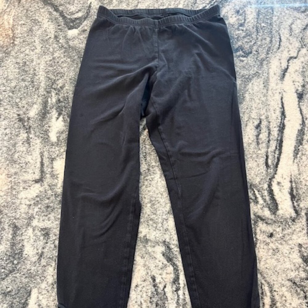 Old Navy High-Waisted Fashion Layering‎ Leggings in black designed ankle